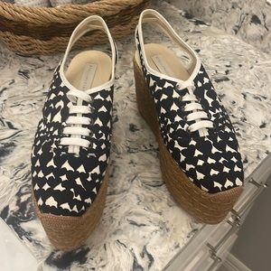 Black & White Stella McCartney Wedge Platforms